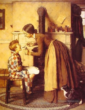 Norman Rockwell Painting - spring tonic 1936 Norman Rockwell